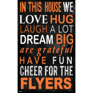 Philadelphia Flyers 11" x 19" In This House Sign