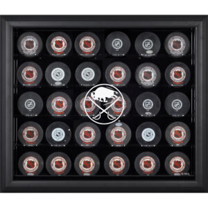 Buffalo Sabres Black Framed (2020-Present) 30-Puck Display Case