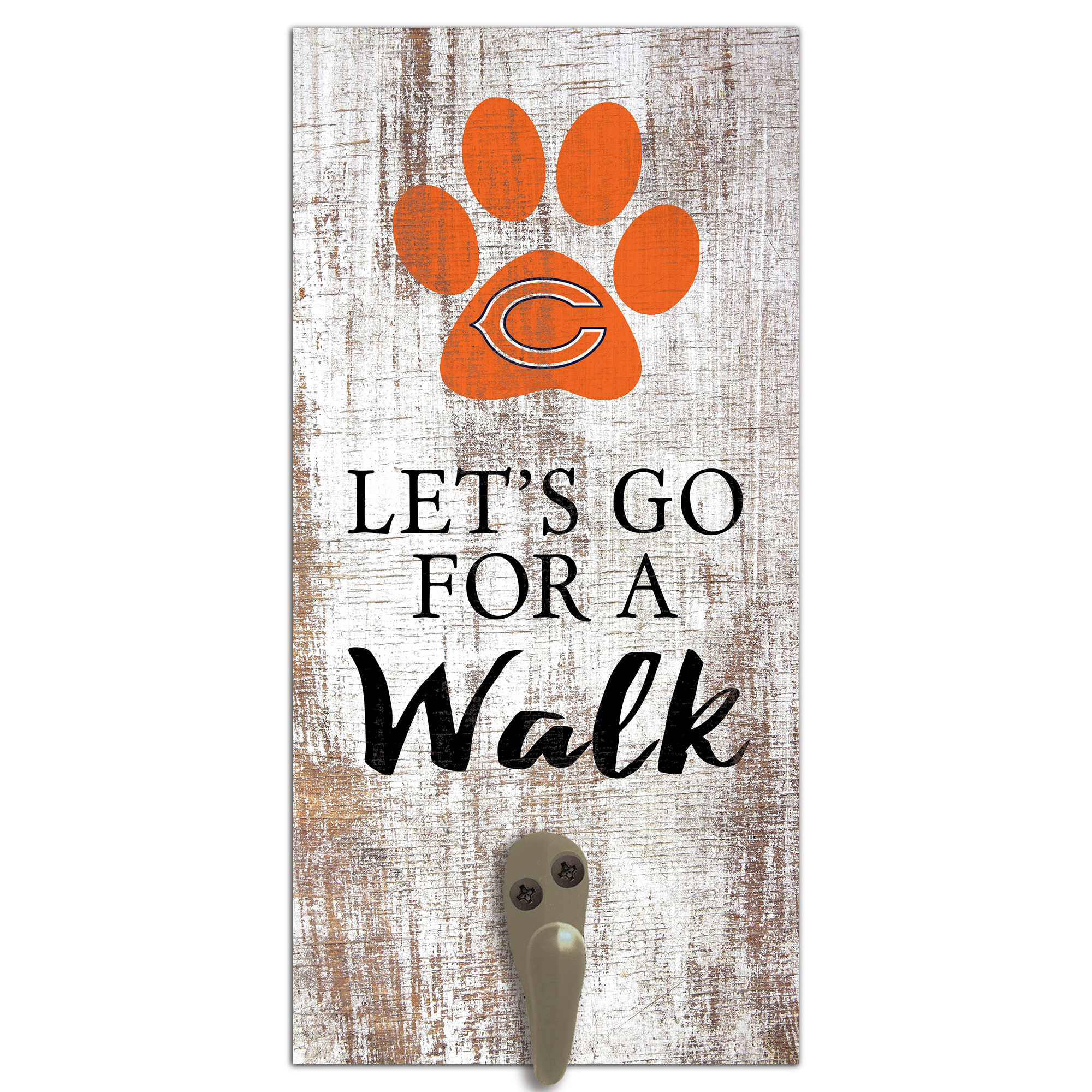 Chicago Bears 6'' x 12'' Leash Holder Sign