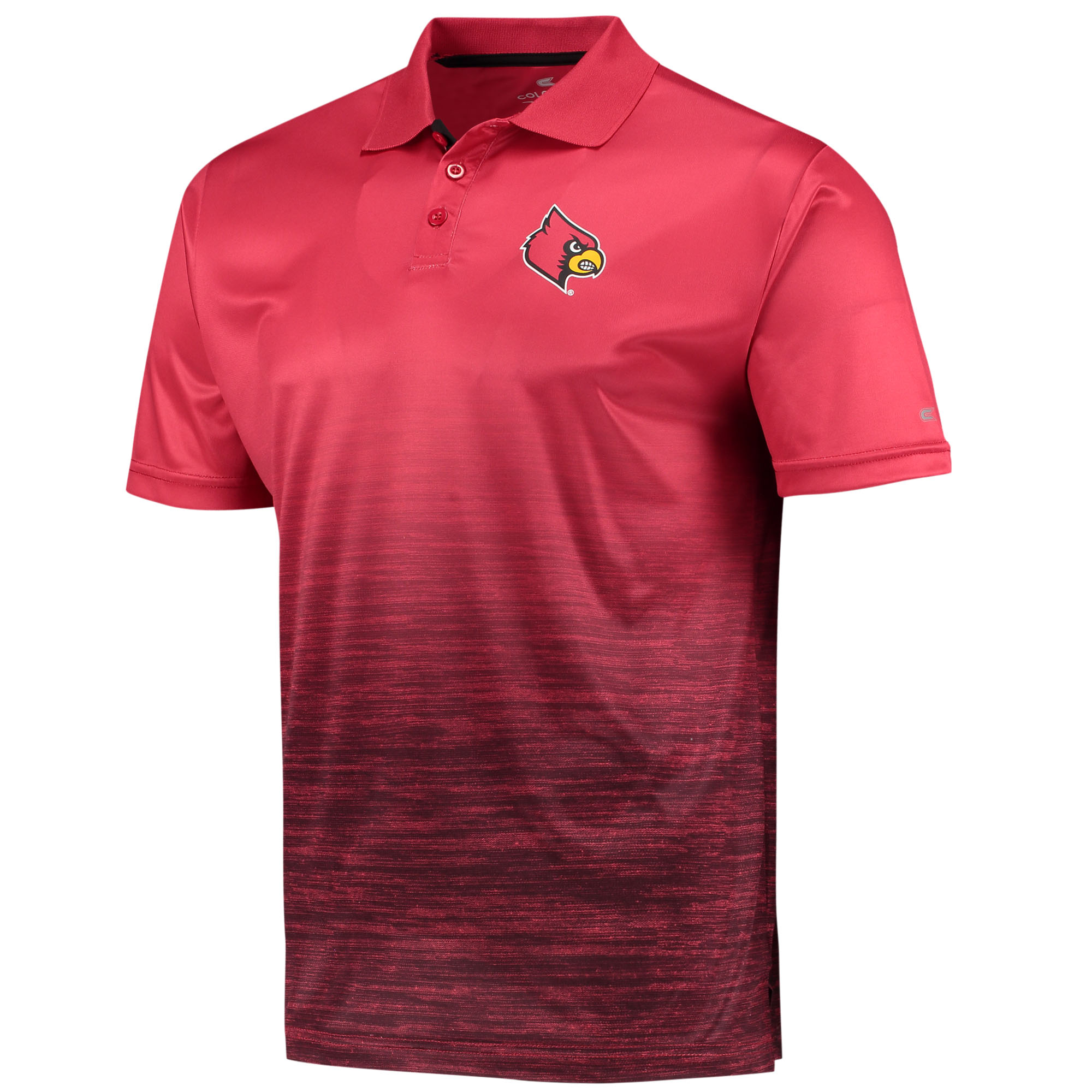 Men's Colosseum Red Louisville Cardinals Marshall Polo - Image 3