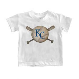 Youth Tiny Turnip White Kansas City Royals Baseball Crossbats T-Shirt