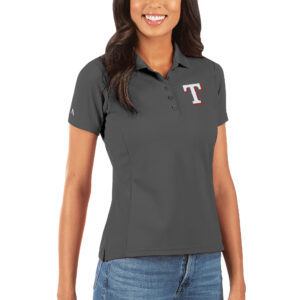 Women's Antigua Gray Texas Rangers Legacy Pique Polo