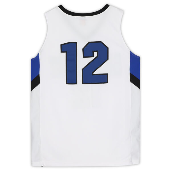 Air Force Falcons Team-Issued #12 White and Black Jersey from the Basketball Program - Size L - Image 5