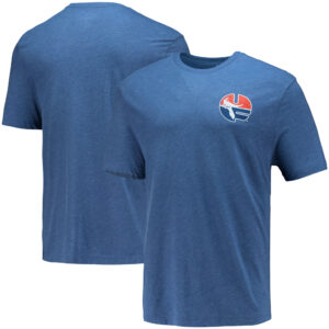 Men's Fanatics Heathered Royal Florida Gators Throwback Logo Tri-Blend T-Shirt