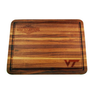 Virginia Tech Hokies Large Acacia Personalized Cutting & Serving Board