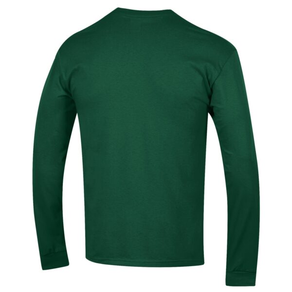 Men's Champion Heather Gray Rutgers Scarlet Knights Stack Logo Lacrosse Powerblend Long Sleeve T-Shirt - Image 4
