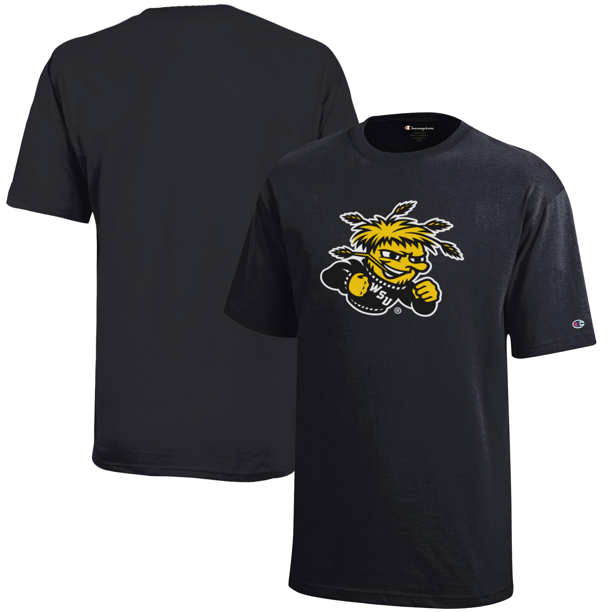 Youth Champion Black Wichita State Shockers Jersey T-Shirt - Image 2