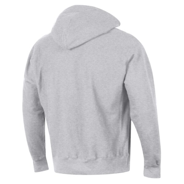 Men's Champion Heathered Gray Assumption Greyhounds Reverse Weave Fleece Pullover Hoodie - Image 7