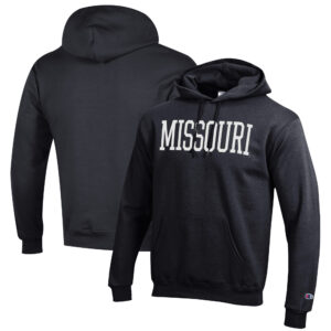 Men's Champion Black Missouri Tigers Eco Powerblend Pullover Hoodie