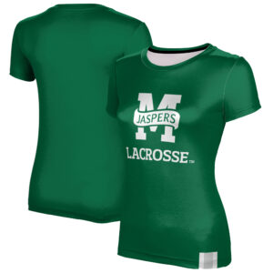 Women's Green Manhattan Jaspers Lacrosse T-Shirt