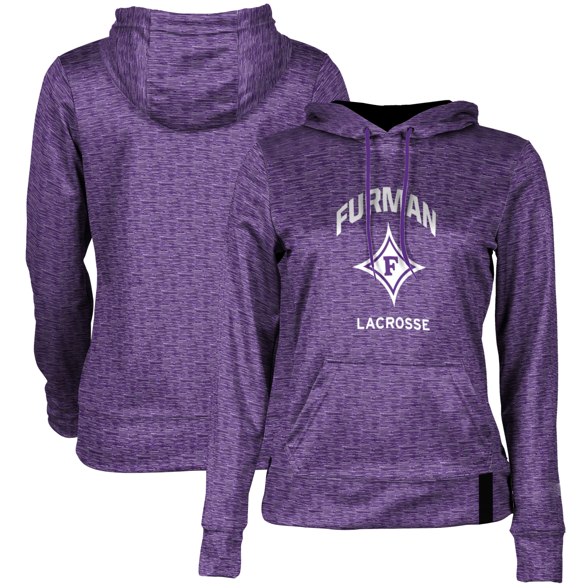 Women's Purple Furman Paladins Lacrosse Pullover Hoodie
