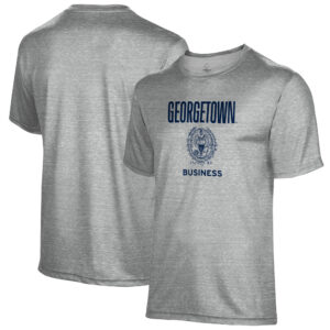 Men's Gray Georgetown Hoyas Business Name Drop T-Shirt