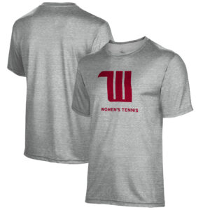 Men's Gray Wittenberg University Tigers Women's Tennis Name Drop T-Shirt