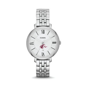 Women's Fossil Silver Southern Illinois Salukis Jacqueline Stainless Steel Watch