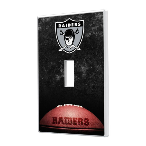 Oakland Raiders Legendary Design Single Toggle Lightswitch Plate