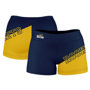 Women's Navy Toledo Rockets Plus Size Color Block Shorts