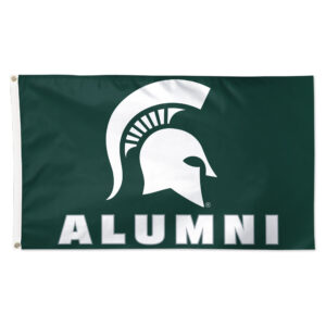 WinCraft Michigan State Spartans 3' x 5' Single-Sided Deluxe Alumni School Supporter Flag