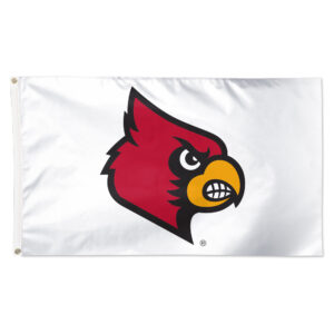 WinCraft Louisville Cardinals 3' x 5' Single-Sided Vibrant Logo Deluxe Flag