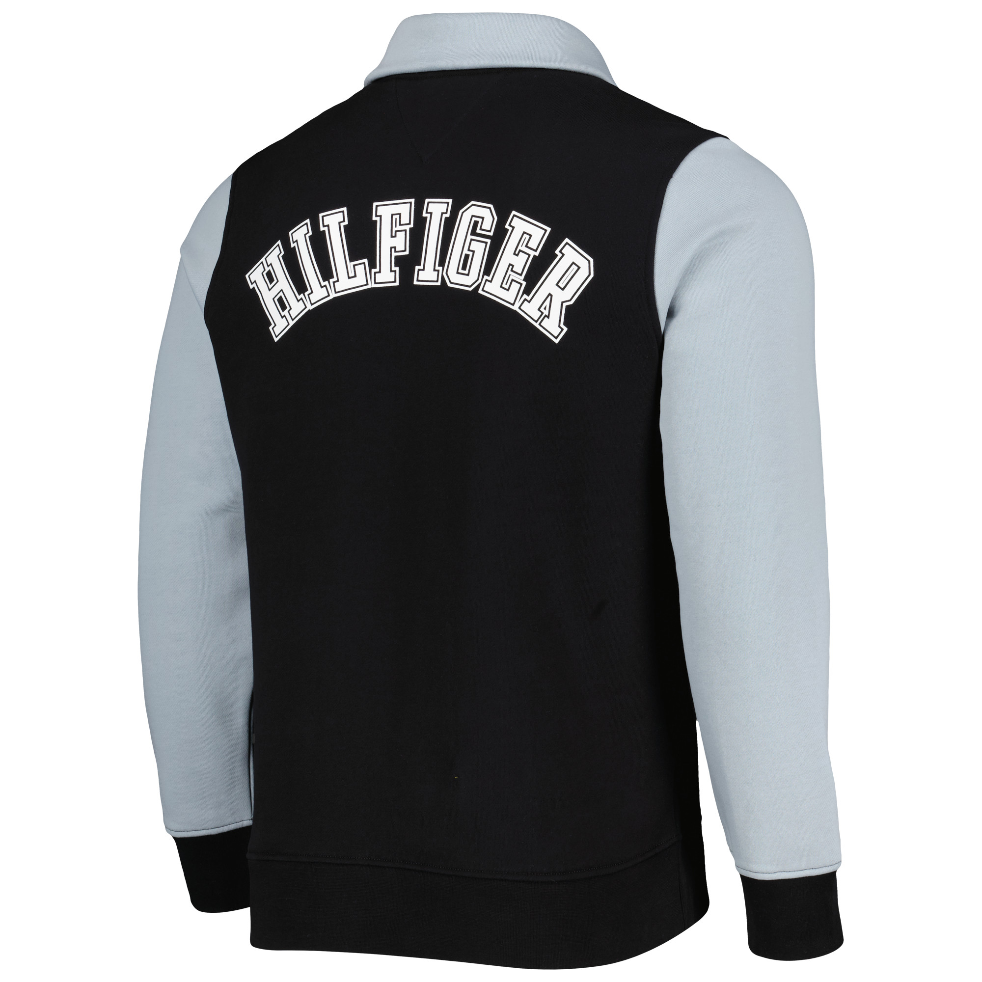 Men's Tommy Hilfiger Black/Silver Las Vegas Raiders Aiden Quarter-Zip Sweatshirt - Image 4