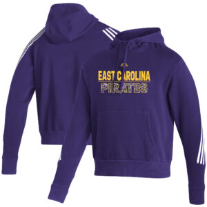 Men's adidas Purple ECU Pirates Fashion Pullover Hoodie