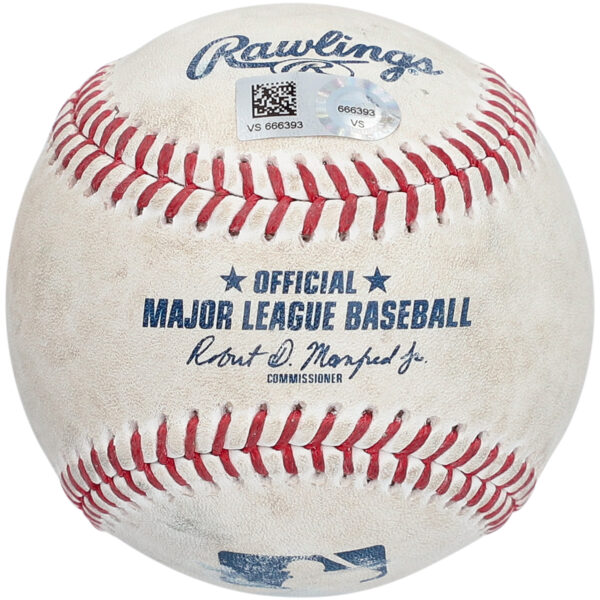 New York Yankees Game-Used Baseball vs. Baltimore Orioles on April 27 2022