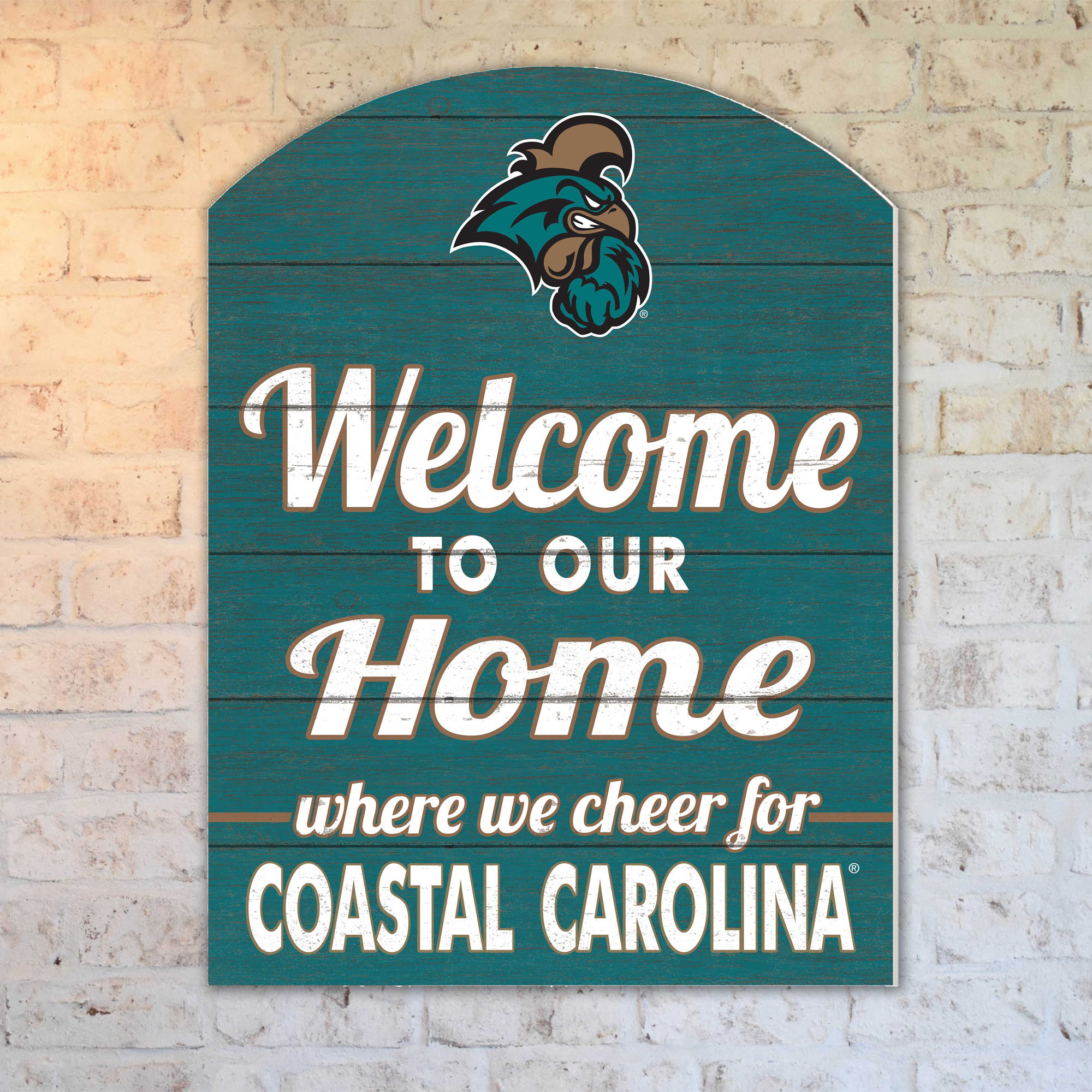 Teal Coastal Carolina Chanticleers 16'' x 22'' Marquee Sign - Image 5