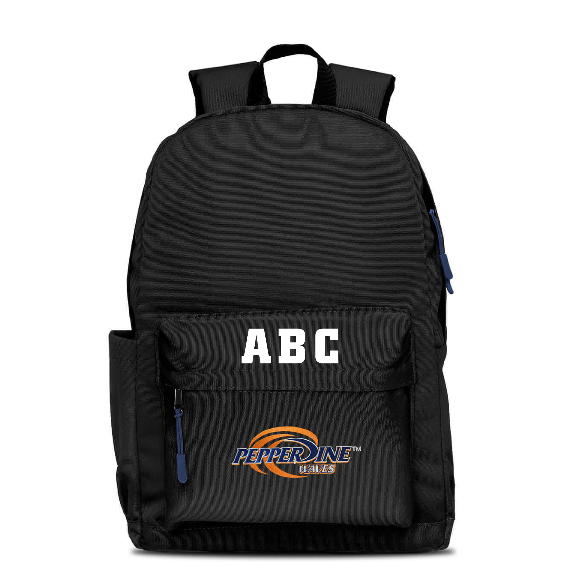 MOJO Black Pepperdine Waves Personalized Campus Laptop Backpack