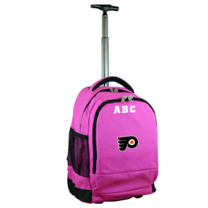 MOJO Pink Philadelphia Flyers 19'' Personalized Premium Wheeled Backpack