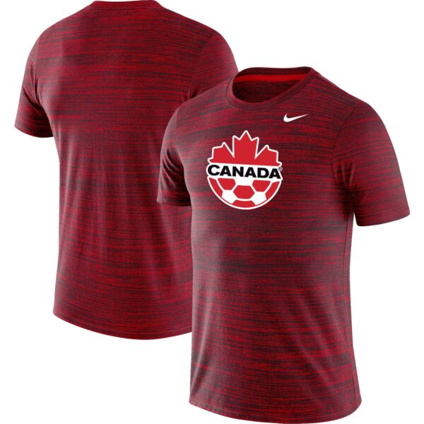 Men's Nike Red Canada Soccer Primary Logo Velocity Legend Performance T-Shirt - Image 5