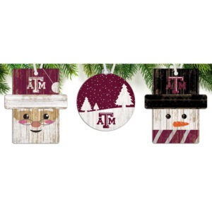 Texas A&M Aggies 3-Pack Ornament Set