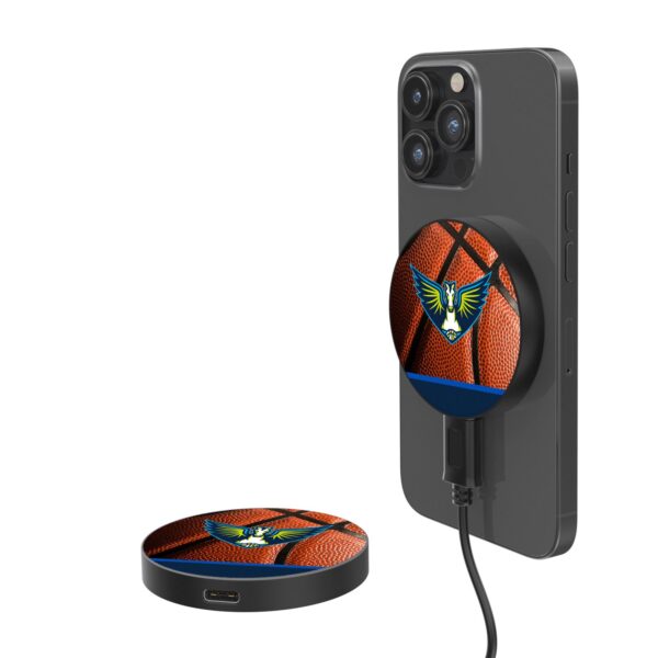 Dallas Wings Basketball Design 10-Watt Wireless Magnetic Charger
