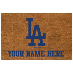 Los Angeles Dodgers 19.5'' x 29.5'' Personalized Door Mat