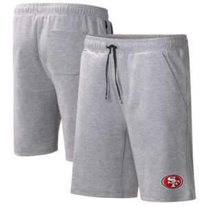 Men's MSX by Michael Strahan Heather Gray San Francisco 49ers Trainer Shorts