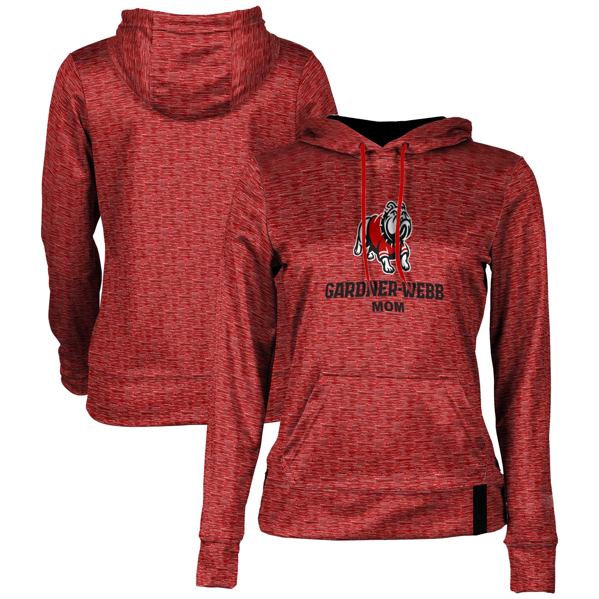 Women's ProSphere Scarlet Gardner-Webb Bulldogs Mom Name Drop Pullover Hoodie - Image 5