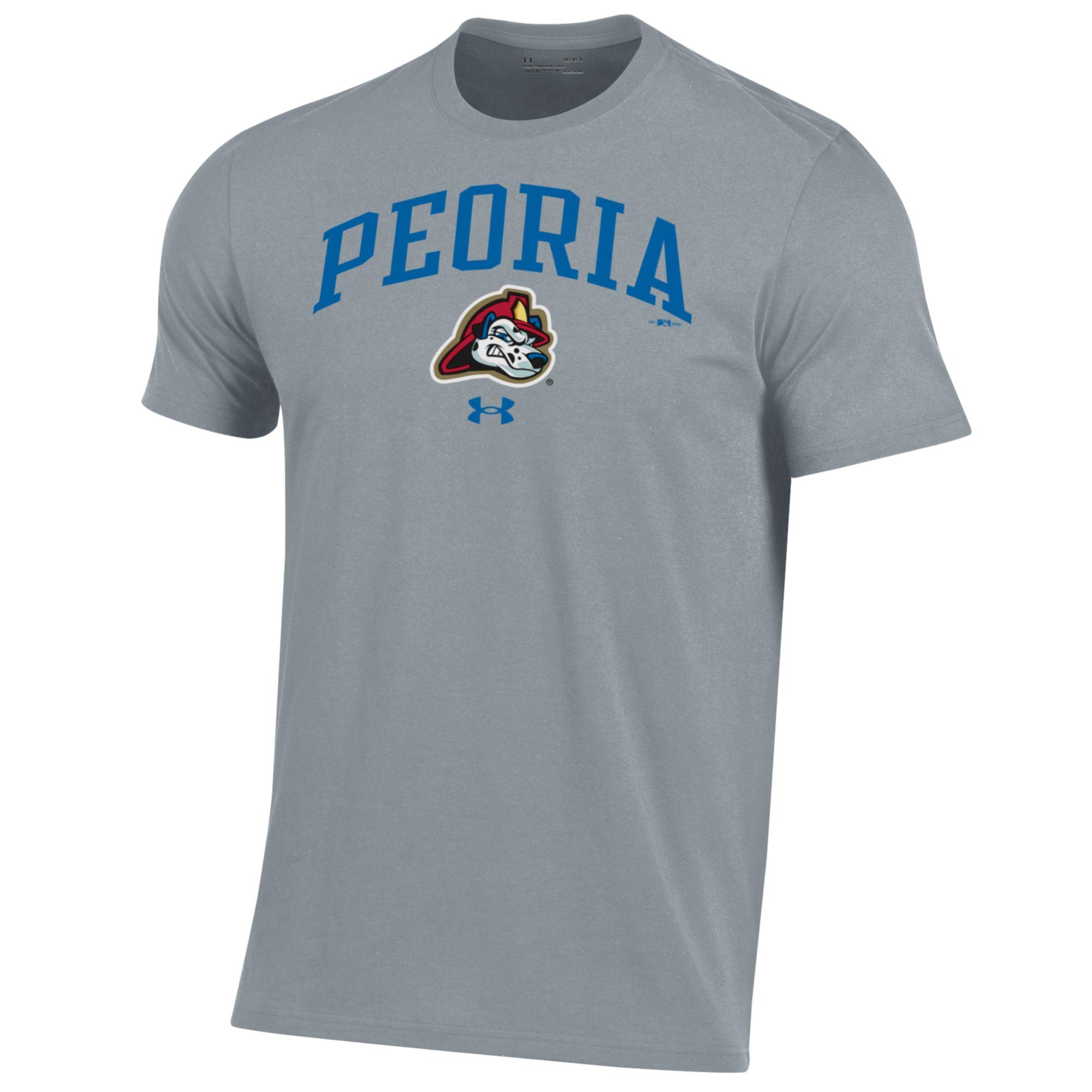 Men's Under Armour Gray Peoria Chiefs Performance T-Shirt - Image 3