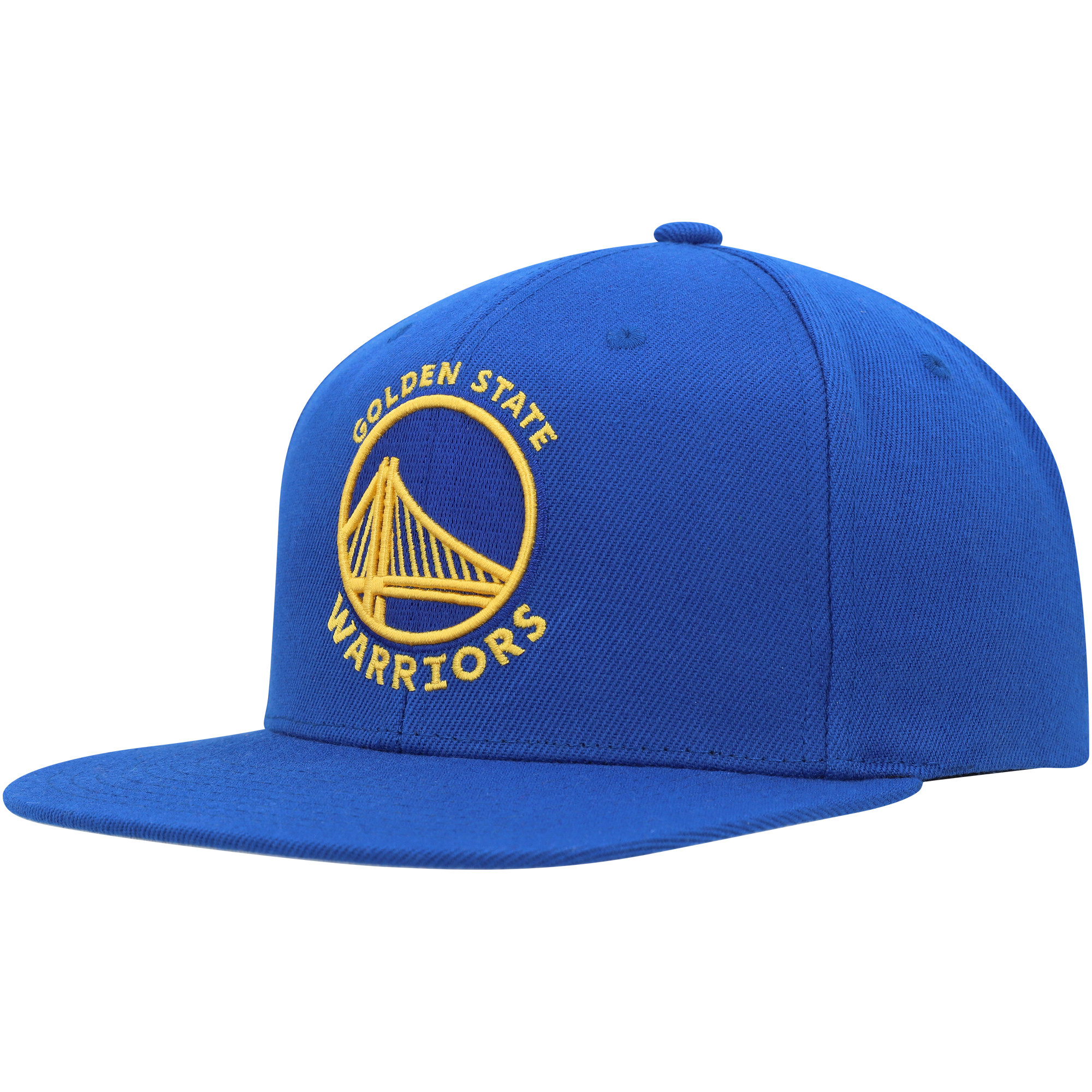 Men's Mitchell & Ness Royal Golden State Warriors Side Core 2.0 Snapback Hat - Image 9