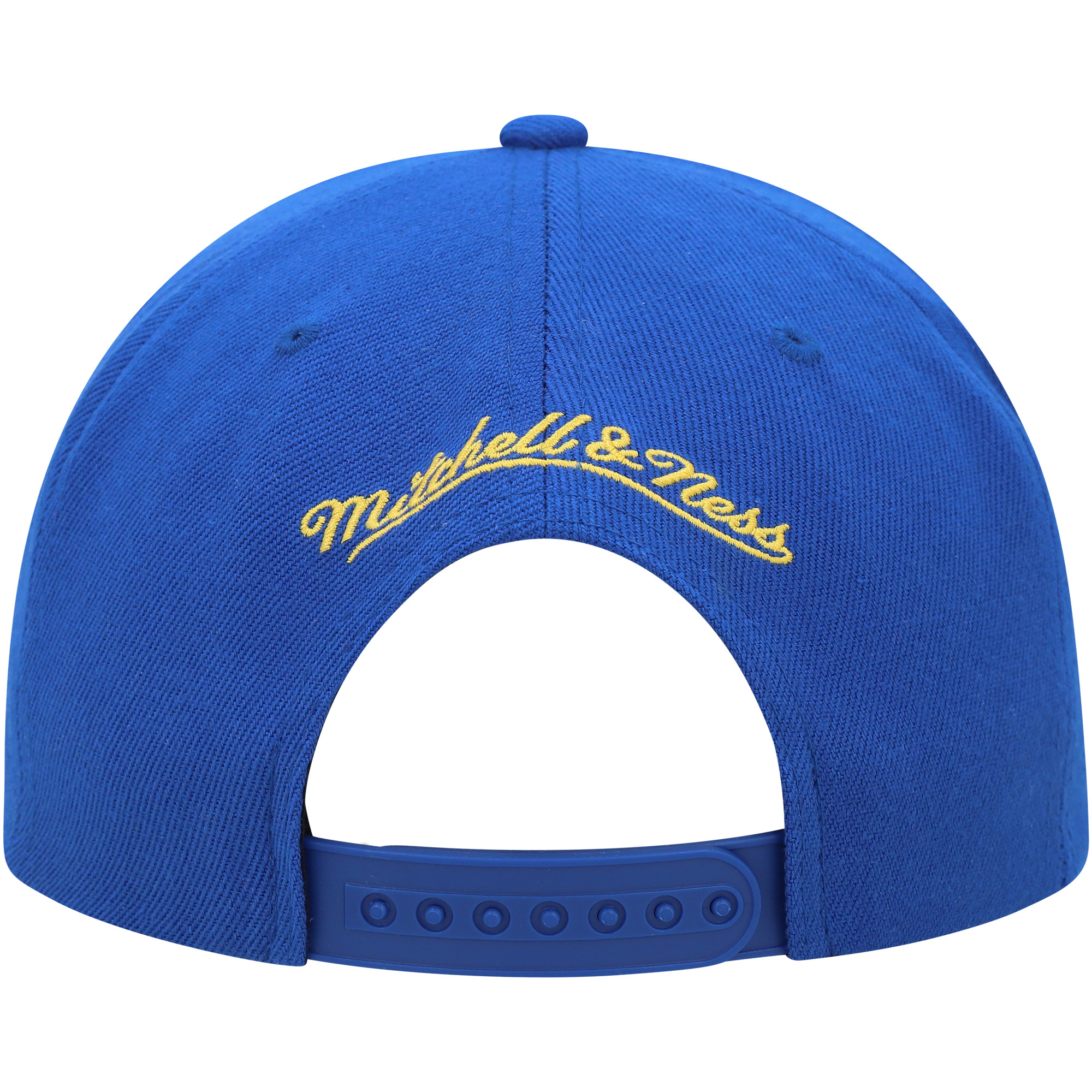 Men's Mitchell & Ness Royal Golden State Warriors Side Core 2.0 Snapback Hat - Image 5