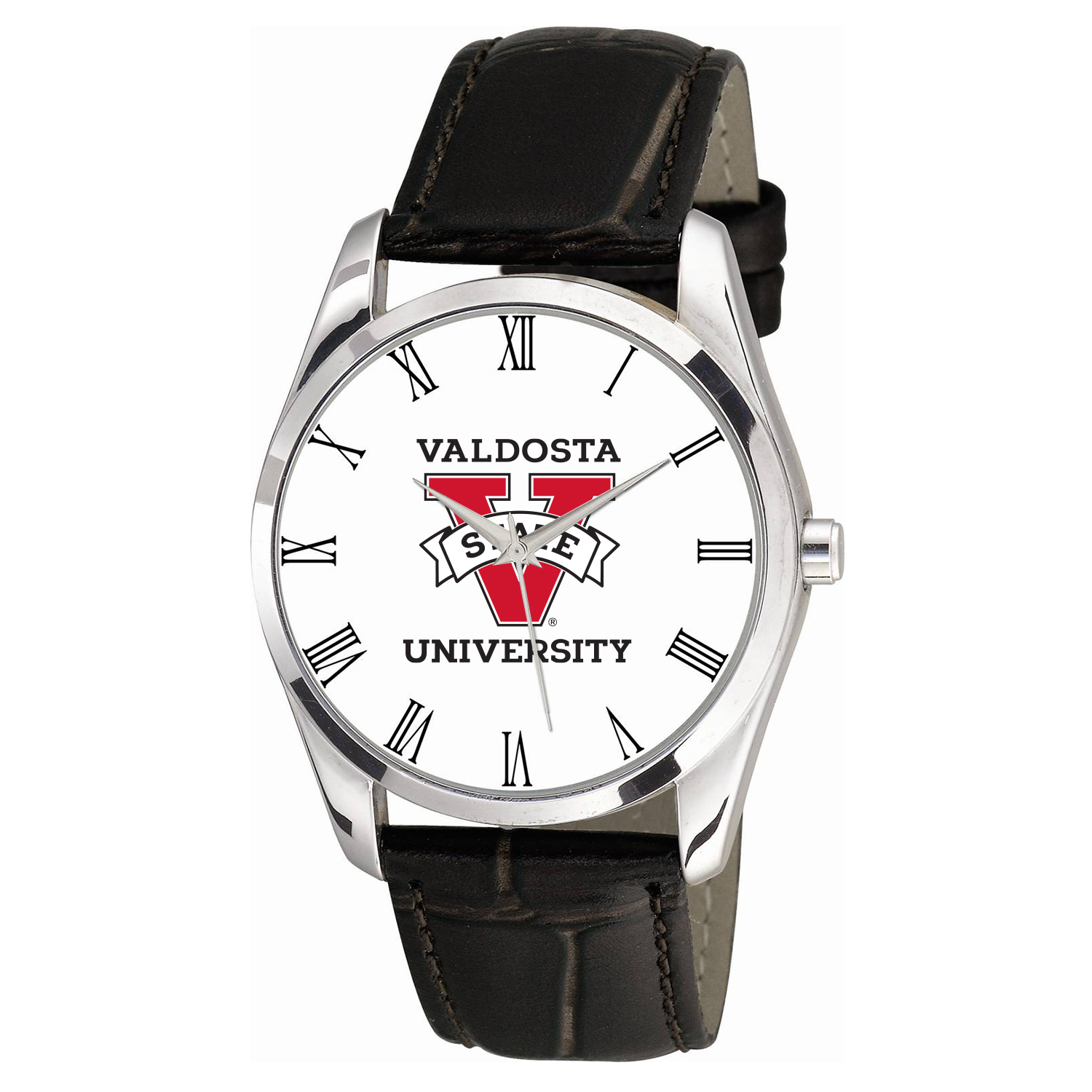 Men's Valdosta State Blazers Berkeley Black Leather Watch