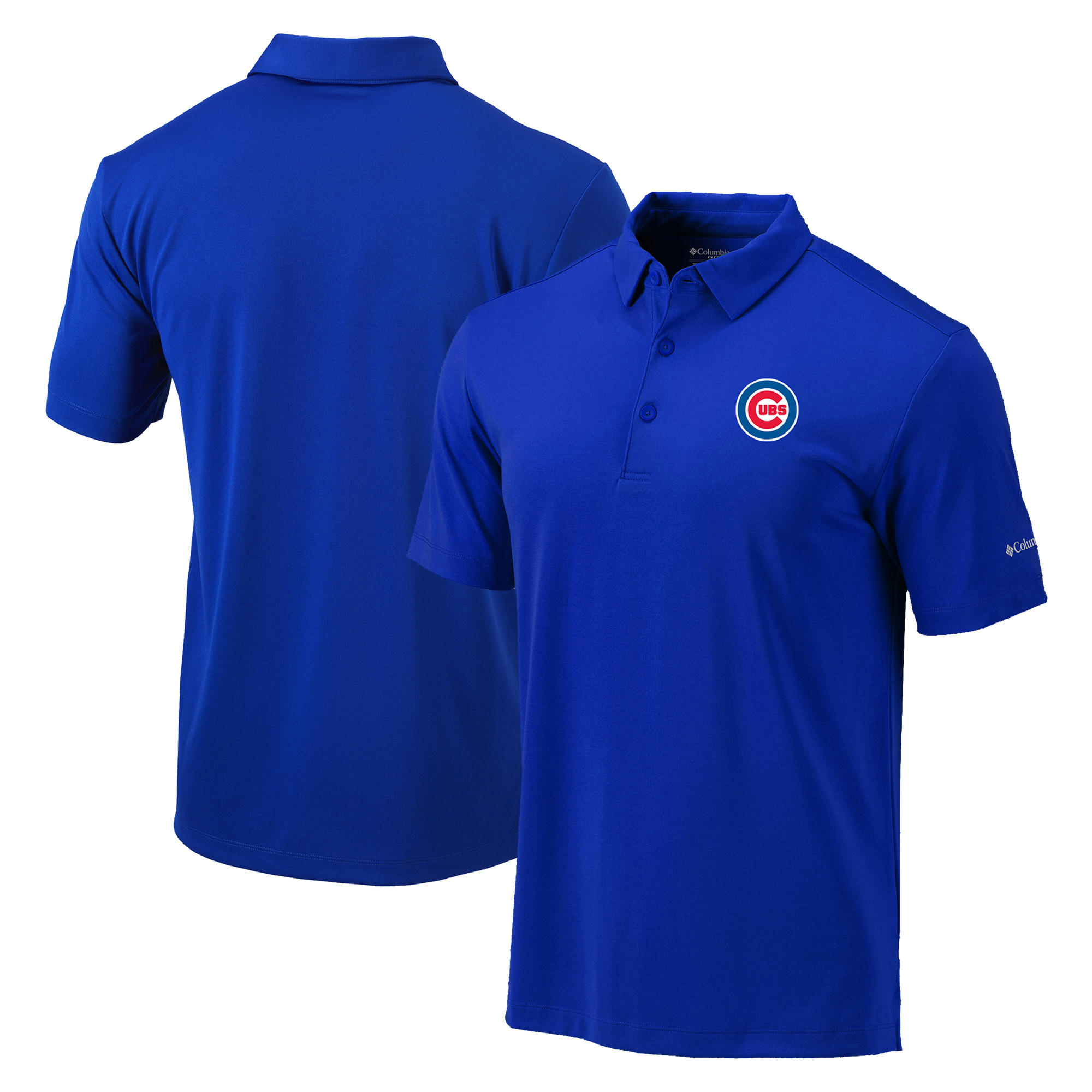 Men's Columbia Royal Chicago Cubs Omni-Wick Drive Polo - Image 5