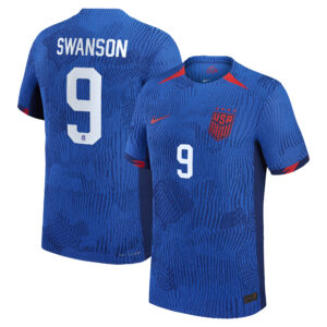 Men's Nike Mallory Swanson Royal USWNT 2023 Away Authentic Jersey