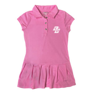 Girls Toddler Garb  Pink Boston College Eagles Caroline Cap Sleeve Polo Dress