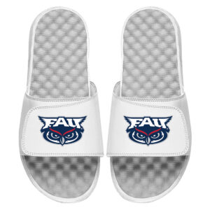 Men's ISlide White Florida Atlantic Owls Primary Logo Slide Sandals