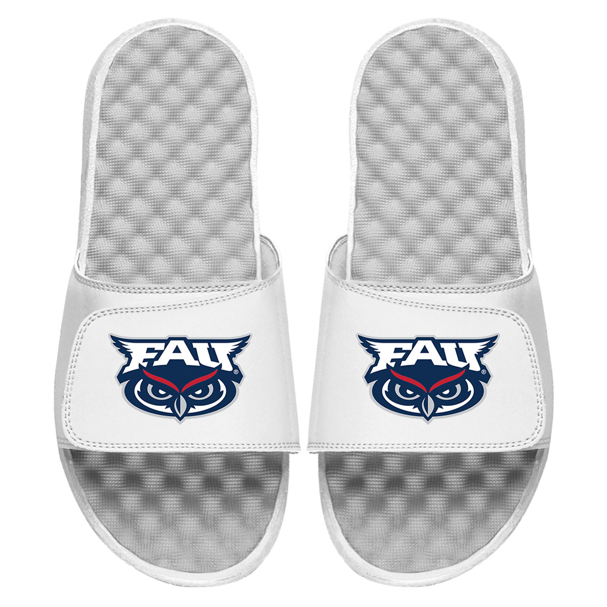 Men's ISlide White Florida Atlantic Owls Primary Logo Slide Sandals