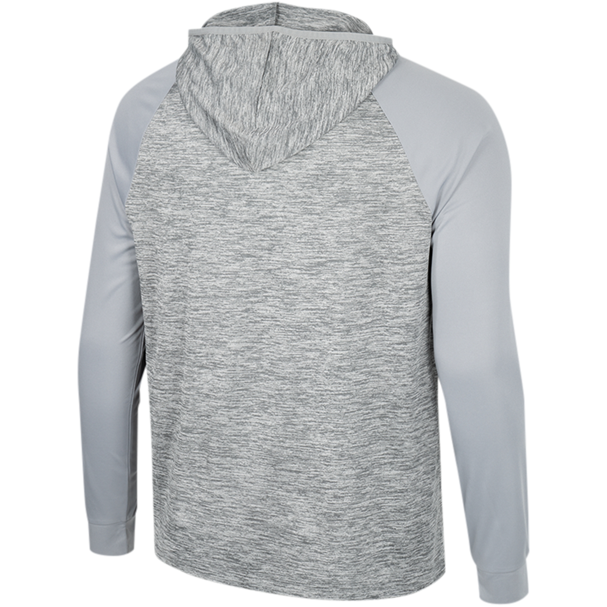 Men's Colosseum Gray Baylor Bears Cybernetic Raglan Quarter-Zip Hooded Top - Image 4