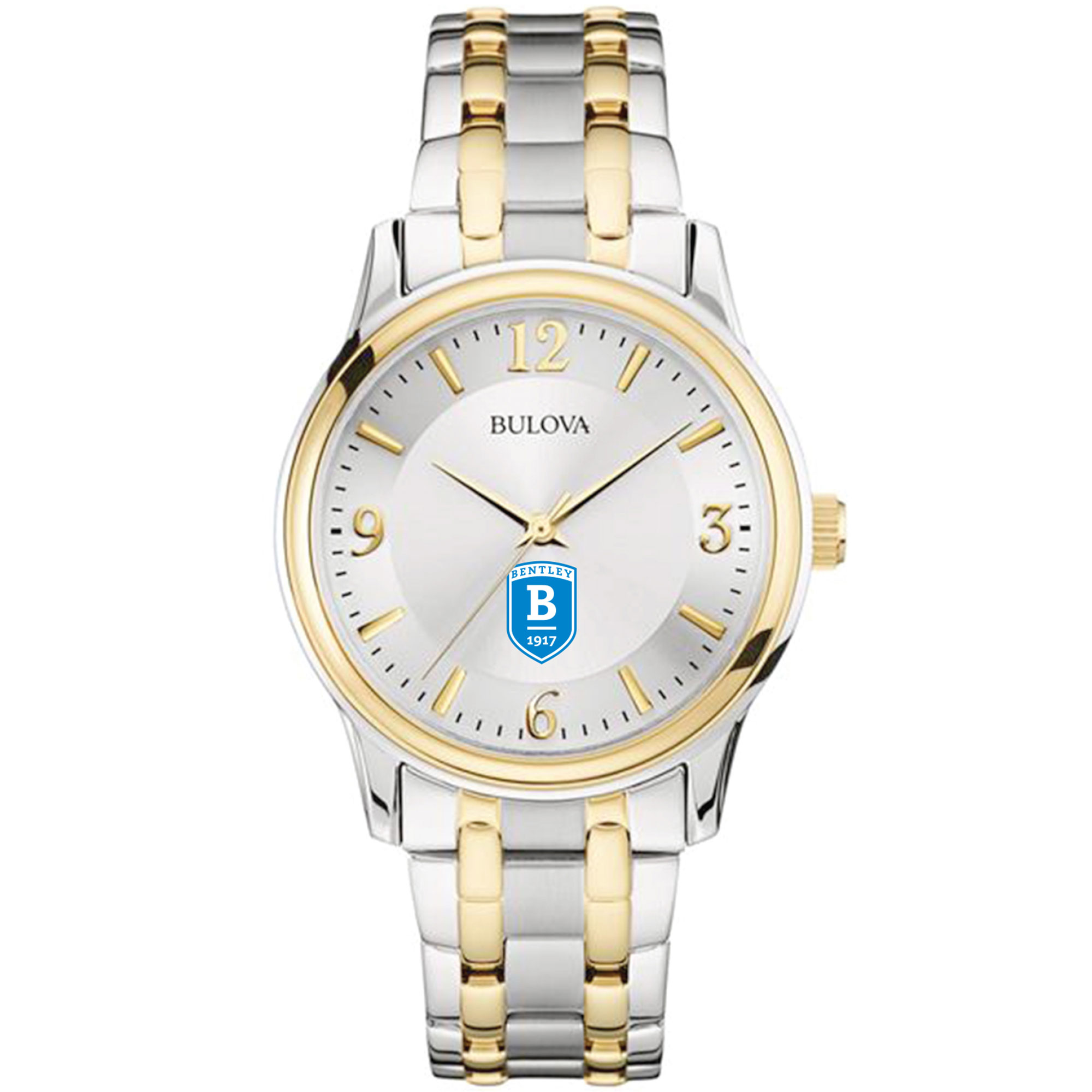 Men's Bulova Silver/Gold Bentley Falcons Two-Tone Stainless Steel Watch