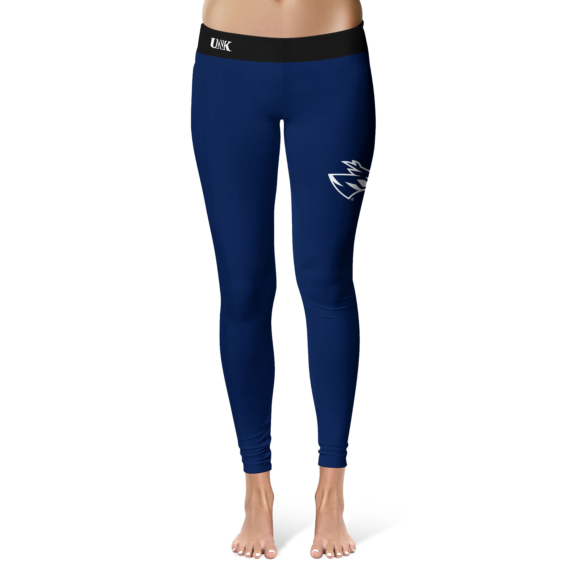 Women's Vive La Fete Navy/Black Nebraska-Kearney Lopers Plus Size Solid Design Yoga Leggings - Image 4