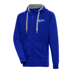 Men's Antigua  Royal Tulsa Drillers Victory Full-Zip Hoodie