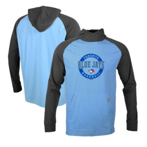 Men's Levelwear  Powder Blue/Charcoal Toronto Blue Jays Uproar Farm Team Pullover Hoodie