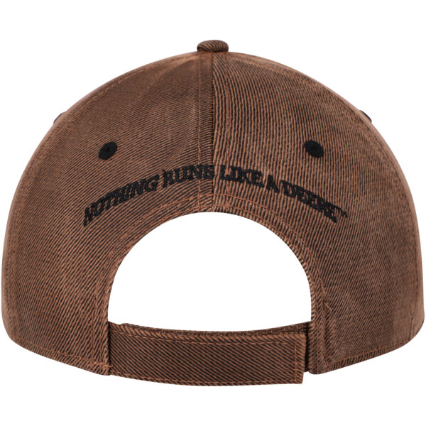 Men’s Brown John Deere Oil Skin Trademark Adjustable Hat - Image 10