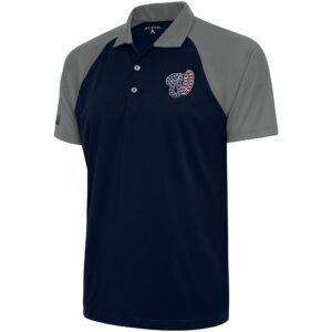 Men's Antigua  Navy/Steel Washington Nationals Patriotic Nova Polo